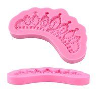 Wocuz Crown Silicone Fondant Candy Mold Mould Sugar Craft Cake Decorating Baking Tool Set of 2 N4