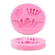 Wocuz Crown Silicone Fondant Candy Mold Mould Sugar Craft Cake Decorating Baking Tool Set of 2 N5