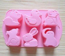 HSE Silicone cake mold chocolate soap mold animal park like puppy rabbit