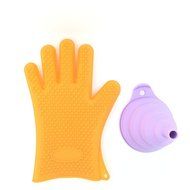 Silicone Oven Gloves Barbecue Gloves 1 Piece Kitchen Funnel 1 Piece