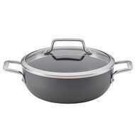 Anolon Authority Hard Anodized Nonstick 3-1/2-Quart Covered Casserole, Gray