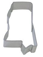 CybrTrayd R&amp;M Mississippi State Tinplated Steel Cookie Cutter, Silver, Lot of 12