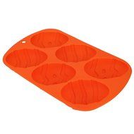 Allforhome 6 Easter Egg Silicone Cake Baking Mold Cake Pan Muffin Cups Handmade Soap Moulds Biscuit Chocolate...