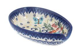 Polish Pottery Garden of Eden Small Spoon Rest