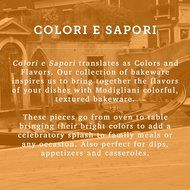 Italian Dinnerware - Orange Oval Casserole - Handmade in Italy from our Colori E Sapori Collection N2
