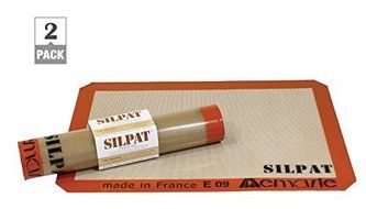 Silpat AE365240-02 Premium Non-Stick Silicone Baking Mat 9-7/16&quot; x 14-3/8 (2 Pack)