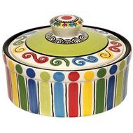 Caffco International MB8882130F M.Bagwell Collection Covered Round Ceramic Casserole Dish