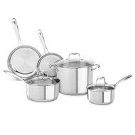KitchenAid KCS60LCLS Stainless Steel 6.0-Quart Low Casserole with Lid Cookware - Polished Stainless Steel N8
