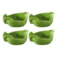 Revol Happy Cuisine Lime Green Porcelain 7 Ounce Poultry Dish, Set of 4