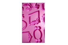 Wocuz MK564 Silicone Picture Frame Shapes Fondant Mold Candy Making Mold Cake Decoration Gum Mould N7