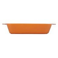 Mario Batali by Dansk 833729 Stoneware Square Baker, 9-Inch, Persimmon