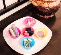 Borealis Baking Premium Silicone Baking Cups - 24 Reusable Cupcake Liners / Muffin Cups in 8 Beautiful Colors... N7