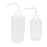 uxcell Plastic Bent Tip Liquid Squeeze Measuring Bottle 500mL 250mL 2 in 1