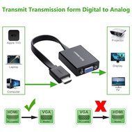 UGREEN Gold-Plated HDMI to VGA Video Converter with Micro-USB Power, Black N3