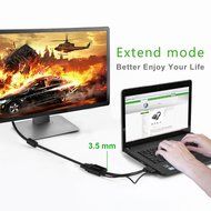 UGREEN Gold-Plated HDMI to VGA Video Converter with Micro-USB Power, Black N4