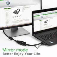 UGREEN Gold-Plated HDMI to VGA Video Converter with Micro-USB Power, Black N5