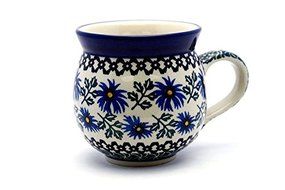 Polish Pottery Mug - 11 oz. Bubble - Blue Chicory