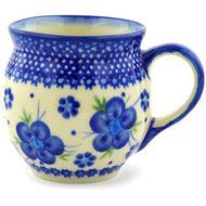 Ceramika Bona H4996F Polish Pottery Ceramic Bubble Mug Hand Painted, 7-Ounce
