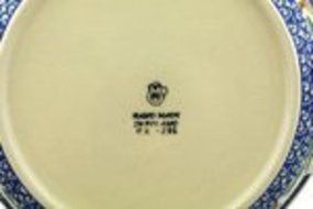 Polmedia Polish Pottery 10-inch Stoneware Round Baker with Handles H2314H Hand Painted from Ceramika Artystyczna... N5