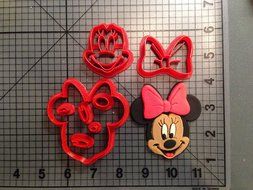 Minnie Mouse Cookie Cutter Set (4 inch) N2
