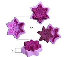HSE Snow flower shape Silicone 3D Mold Cookware Dining Bar Non-Stick Cake Decorating fondant soap mold
