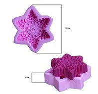 HSE Snow flower shape Silicone 3D Mold Cookware Dining Bar Non-Stick Cake Decorating fondant soap mold N2