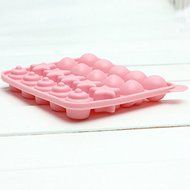 Lariy Silicone Cake Candy Chocolate Lollipop Mold With 20 Sticks Funny Stars Circle N4