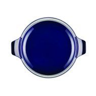 Anolon Vesta Cast Iron Cookware Round Covered Casserole, 5 quart, Cobalt Blue N4