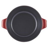 Anolon Vesta Cast Iron Cookware Round Covered Casserole, 5 quart, Cobalt Blue N9