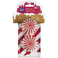Wilton 415-1981 100 Count Christmas North Pole Baking Cups, Mini