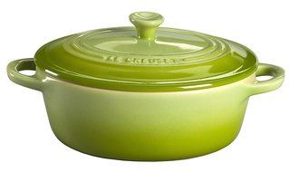 Le Creuset Stoneware 12-Ounce Mini Oval Cocotte, Kiwi