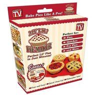 As Seen on TV My Lil&#039; Pie Maker Baking Set for Mini Pies, Dishwasher Safe Kitchen Tools