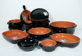 De Silva: "Terre d'Umbria" 1-Handle Casserole Made of Terracotta (Earthenware) &Oslash; 24 Cm [ Italian Import ] N3