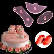 Mimgo Store Baby Shoes Birthday Cake Decorating Mold Cutter Fondant Sugarcraft Tool set of 3pc N8