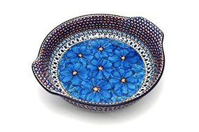 Polish Pottery Baker - Round with Grips - Large - Unikat Signature U408C