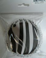 Jubilee Sweet Arts 50 Count Baking Cups, Standard, Zebra Stripe
