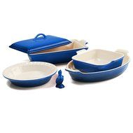 Le Creuset 6 Piece Flame Stoneware Heritage Bakware Set N3