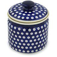 Ceramika Bona H1246H Polish Pottery Ceramic Jar with Lid Hand Painted, 7-Inch