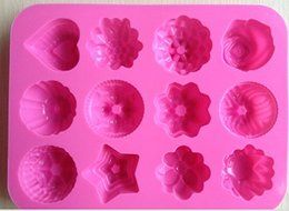 HSE 1PCS Flower Fondant Cake pan Candy Soap Silicone Mold Baking Pan Cake Decoration N2
