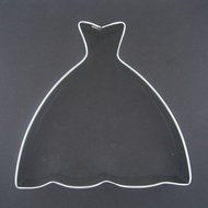 Princess Ball Gown or Wedding Dress Cookie Cutter - 5 Inch