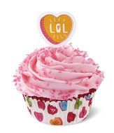 Wilton Valentine&#039;s Baking Cup Combo Pack Words Can Express (Set of 24), Multicolor