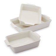 Sur La Table Stoneware Bakers Y09-3SR , Set of 3, White