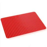 Pyramid Pan Non Stick Fat Reducing Silicone Cooking Mat Oven Baking Tray Sheet Must Have N3
