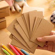 Saver 100pcs Brown Vintage DIY Bookmark Cardboard Tags Message Card Wedding Party Gift Tags N2