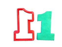 Number One Cookie Cutters (3.5 inches)