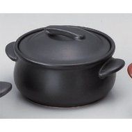 Casserole utw675-21-144 [6 x 4.8 x 3.2 inch] Japanece ceramic Black 12cm casserole tableware