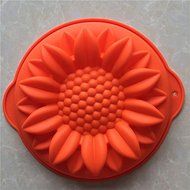 Longzang Large Sunflower Silicone Mold for Cake Baking Pizza plate moon cake pan