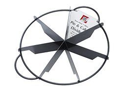 CybrTrayd R&amp;M Non-Stick 7 Slices Pie/Cake Divider, Dark Grey