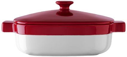 KitchenAid KBLR19CRER Streamline Ceramic 1.9-Quart Casserole Bakeware - Empire Red