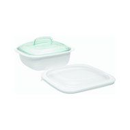 Corningware Casserole Dish With Plastic Coversimply Lite 1.5 Qt.